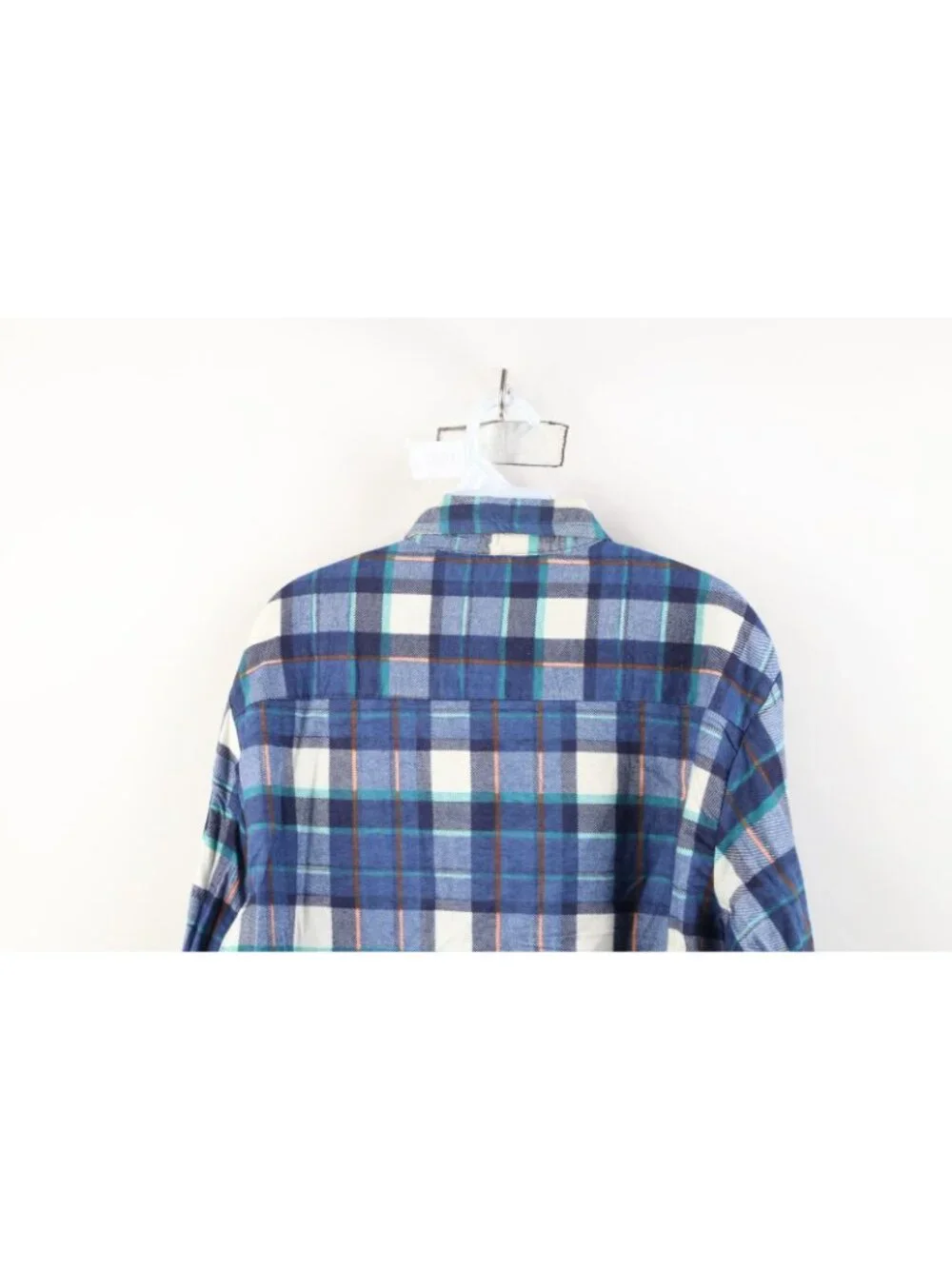 Vintage 70s Streetwear Mens Medium Faded Flannel Collared Button Shirt Plaid